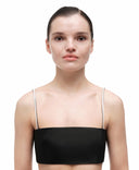 Crystal straps by MOSAÏKA minimal front portrait on model